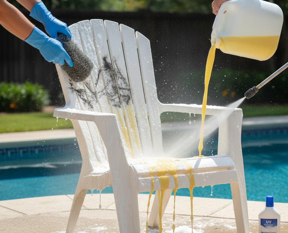 Clean Plastic Chairs