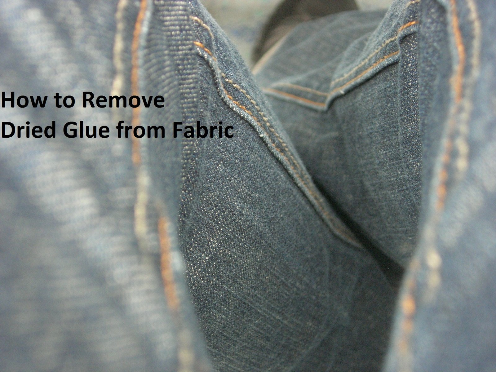 how to remove dried glue from fabric