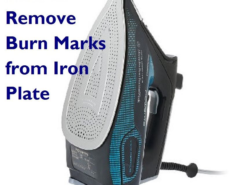How to Remove Burn Marks from Iron Plate