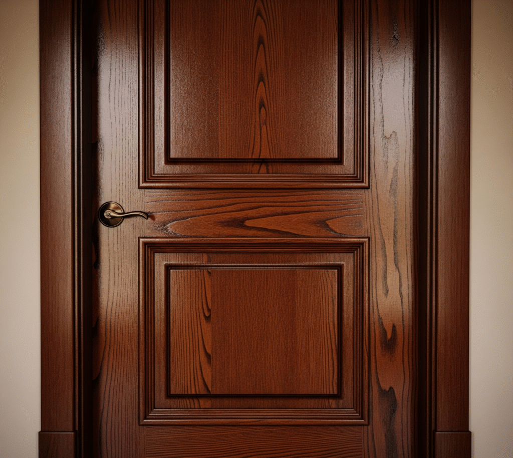 Finished Polish of Wooden Door