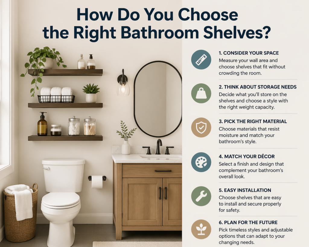 Choosing Right Bathroom Shelves