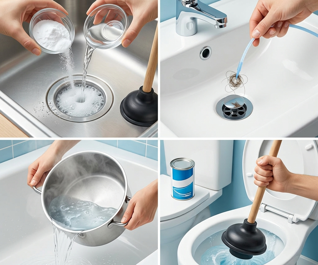 Home Remedies for Unclogging Drains