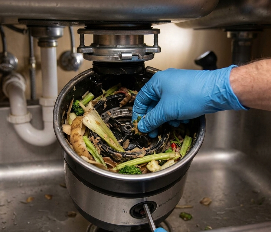 Clogged Garbage Disposal