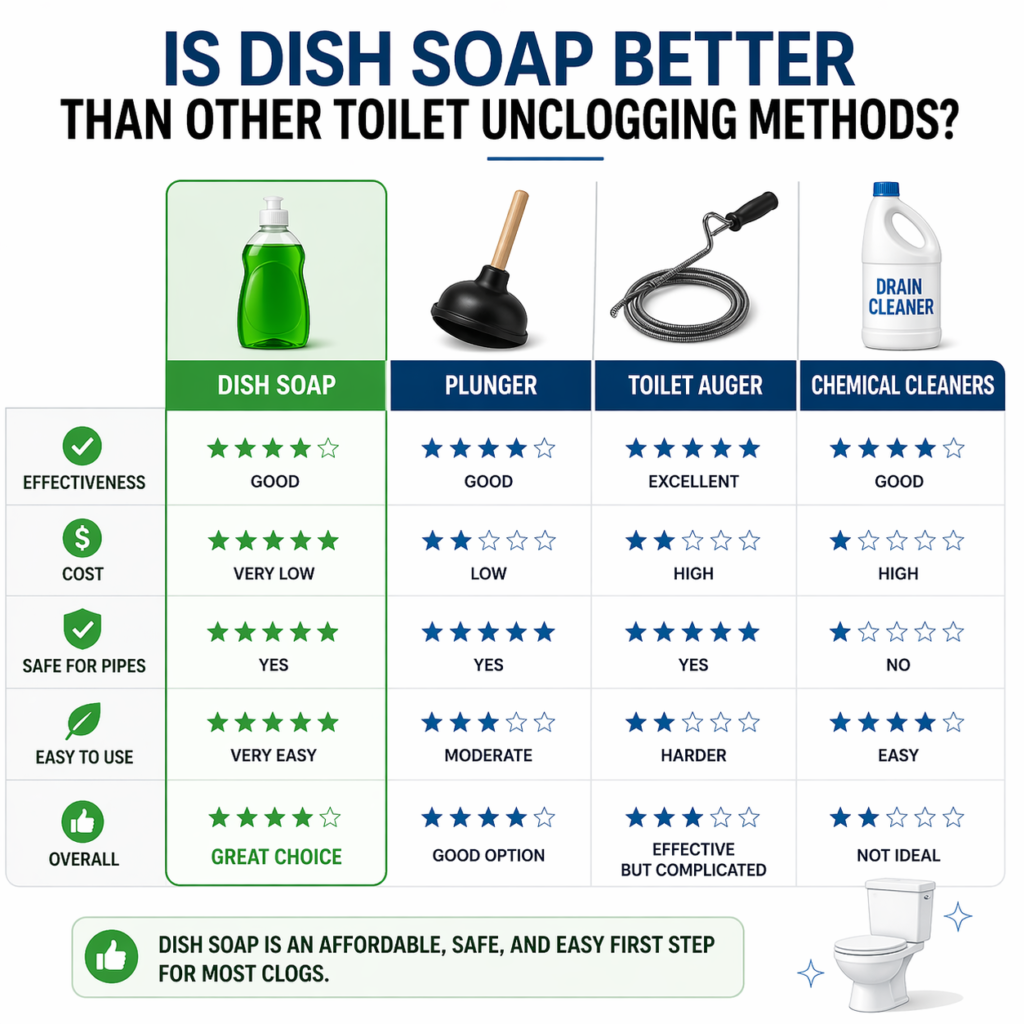 How to Unclog a Toilet with Dish Soap