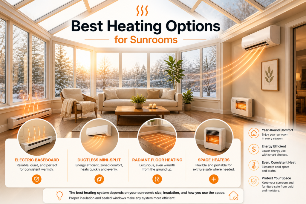 Best Sunroom Heating Systems