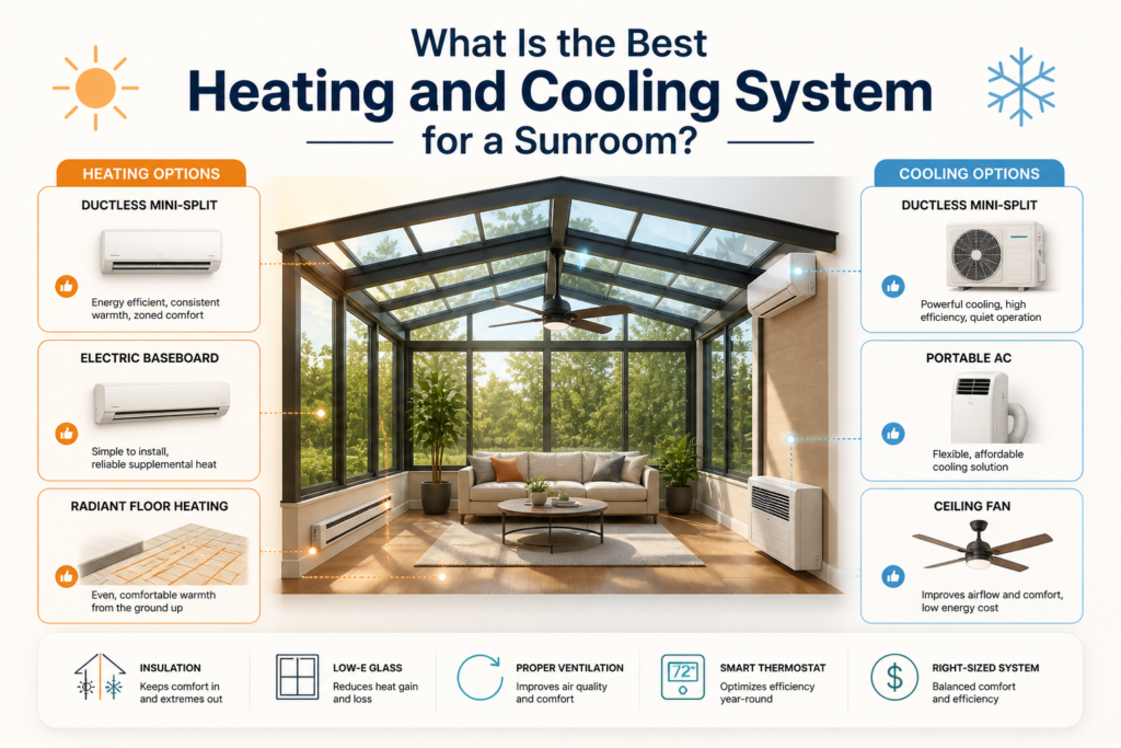 Best Sunroom Heating and Cooling System