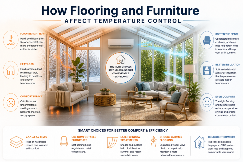 Sunroom Heating and Cooling Furniture and Flooring Explained