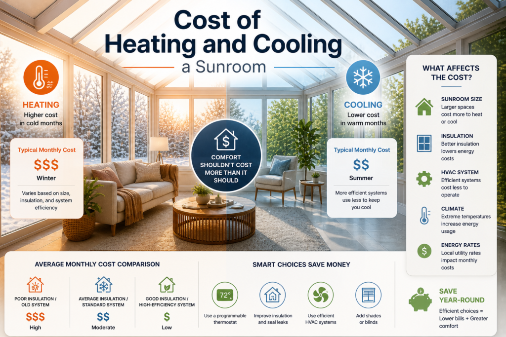 Sunroom Heating and Cooling Cost