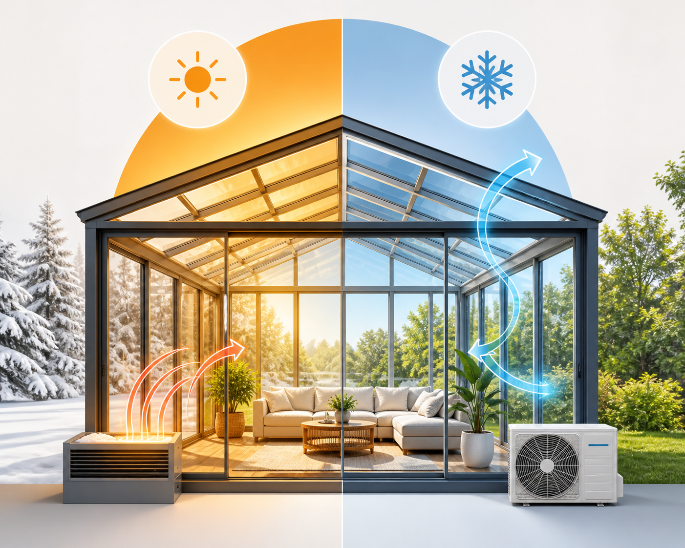 Sunroom Heating and Cooling